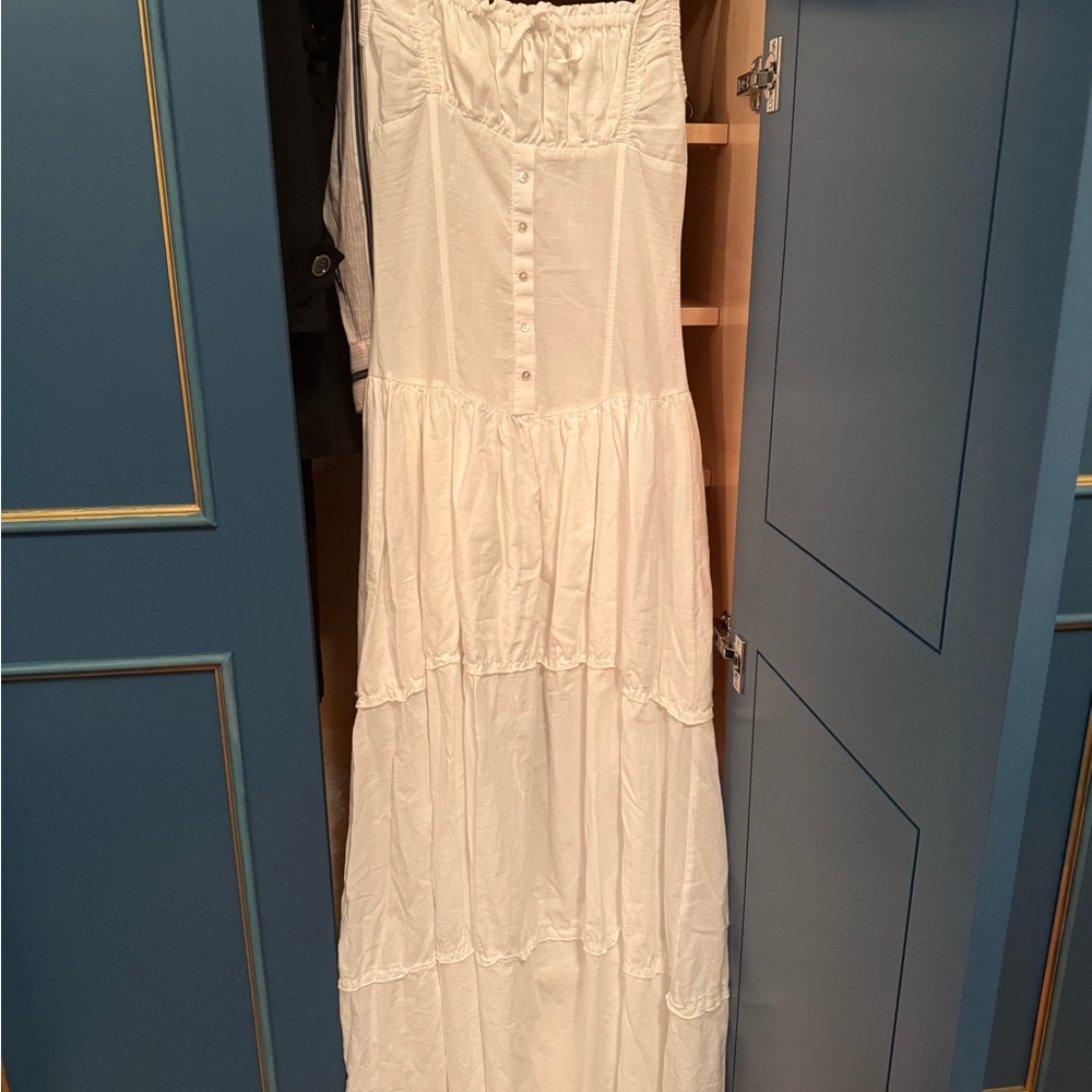 Frankie's Bikinis White Maxi Dress